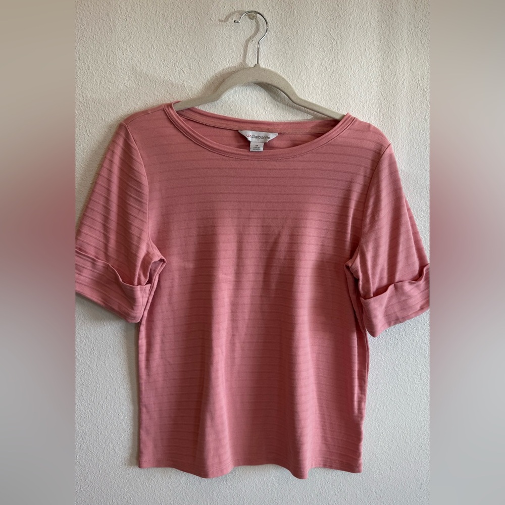 Liz Claiborne Pink Short Sleeve Top